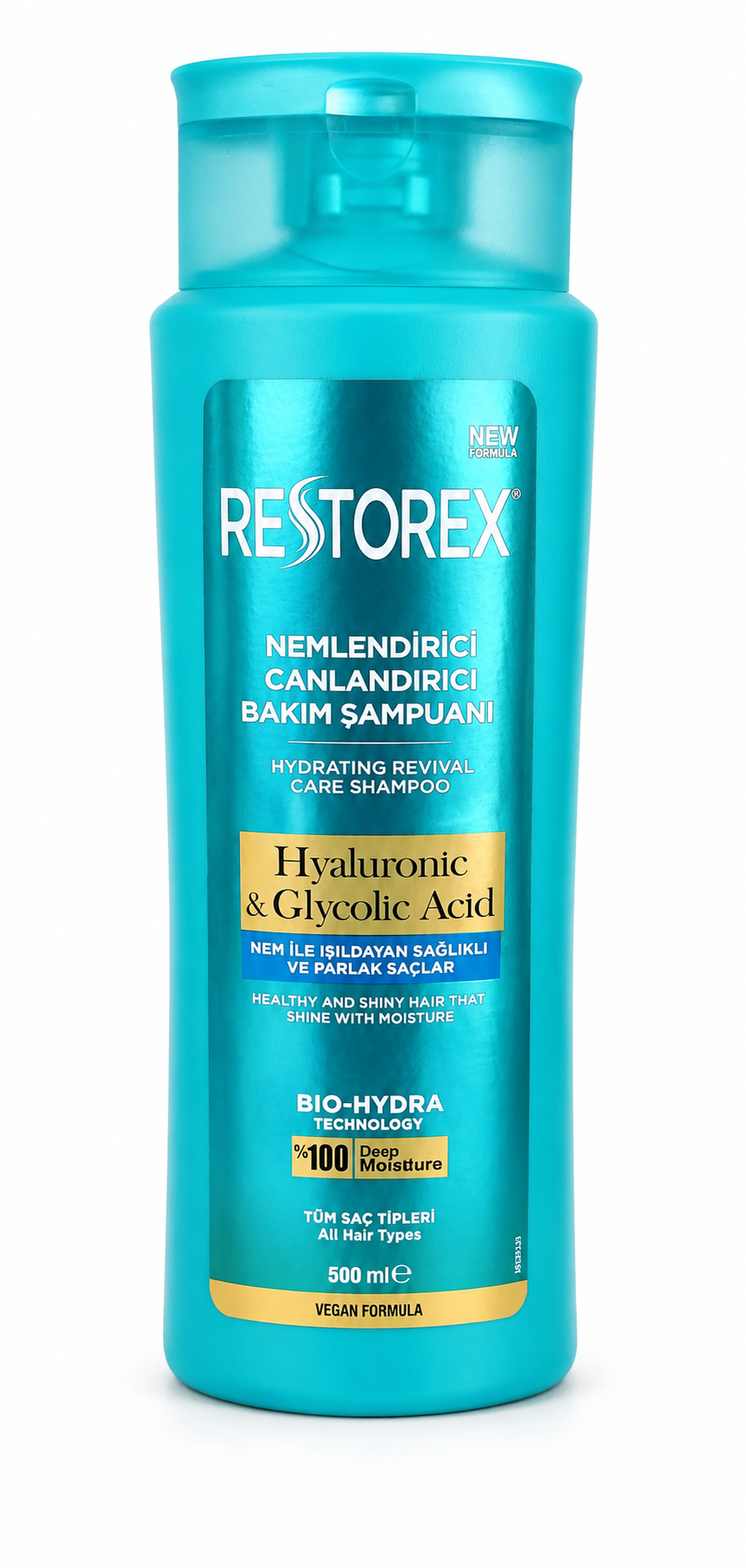 شامپو رستورکس Hyaluronic & Glycolic Acid حجم 500 میل