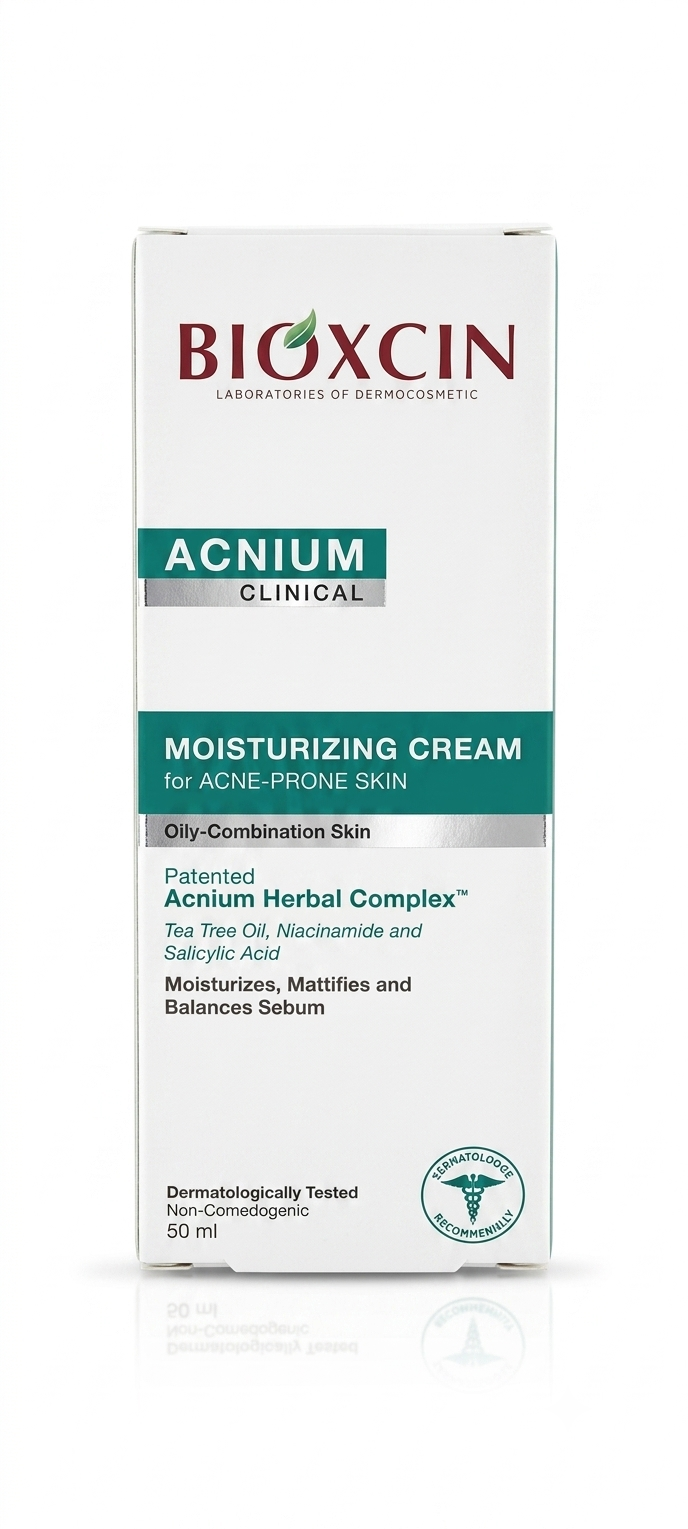 کرم مرطوب‌کننده و ضد جوش بیوکسین (Bioxcin Acnium Clinical) حجم 50 میلی