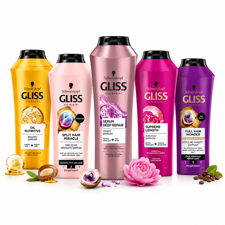 شامپو مو گلیس Gliss اورجینال ترمیم کننده و تقویت مو حجم 400 میل