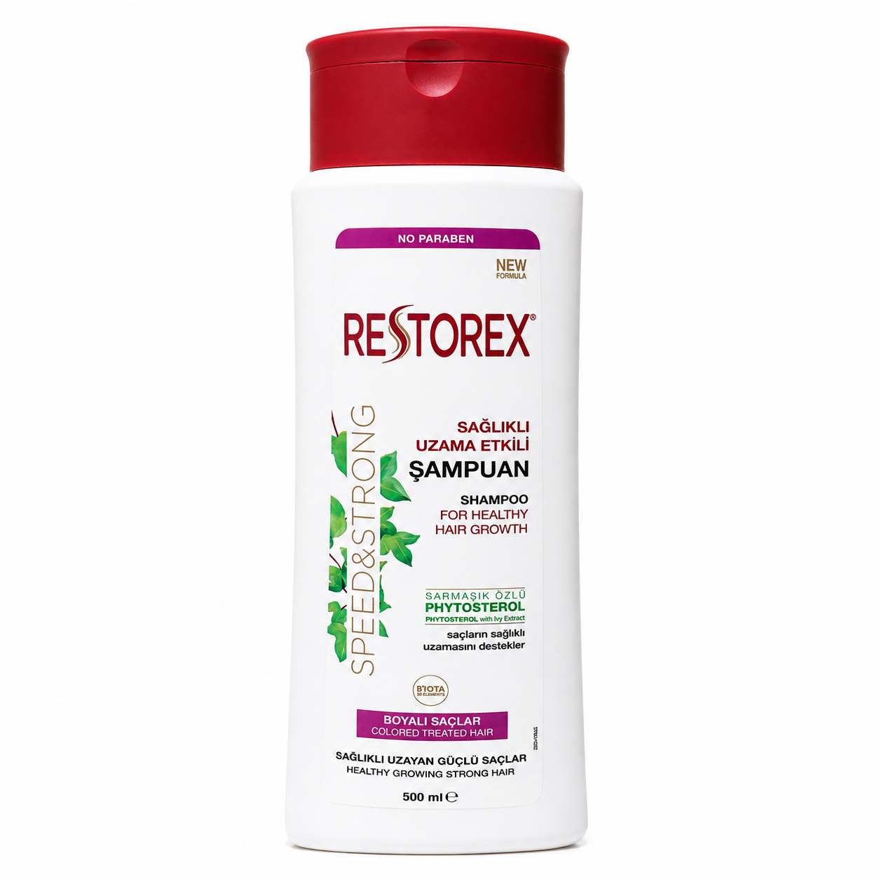 شامپو Restorex Speed & Strong مناسب موهای رنگ‌شده – ۵۰۰ میلی‌لیتر