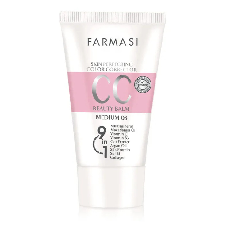 سیسی کرم فارماسی Farmasi CC Beauty Balm Medium 03