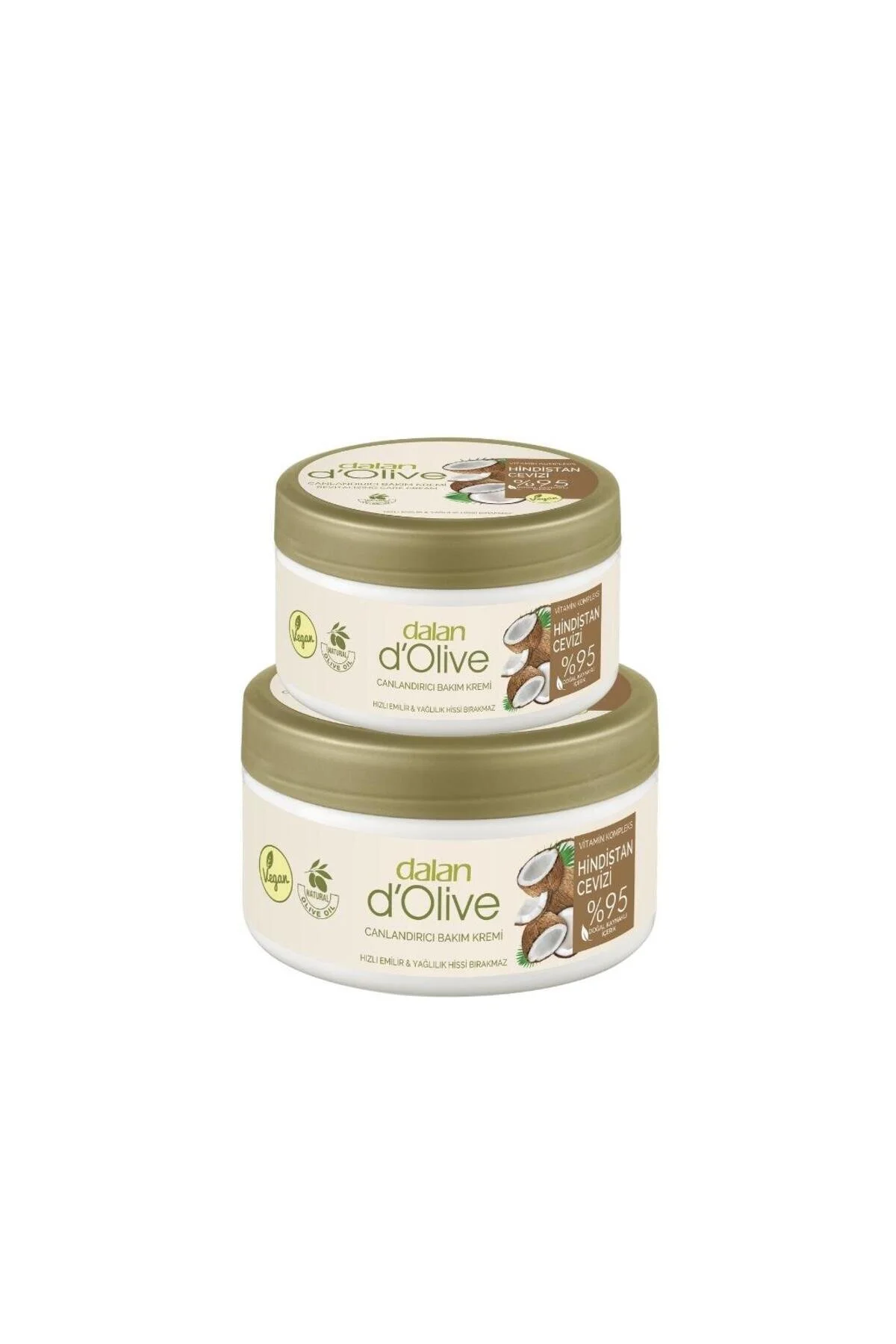 کرم مراقبت از پوست و بدن دالان Dalan d’Olive حاوی روغن نارگیل حجم 250+150 میل