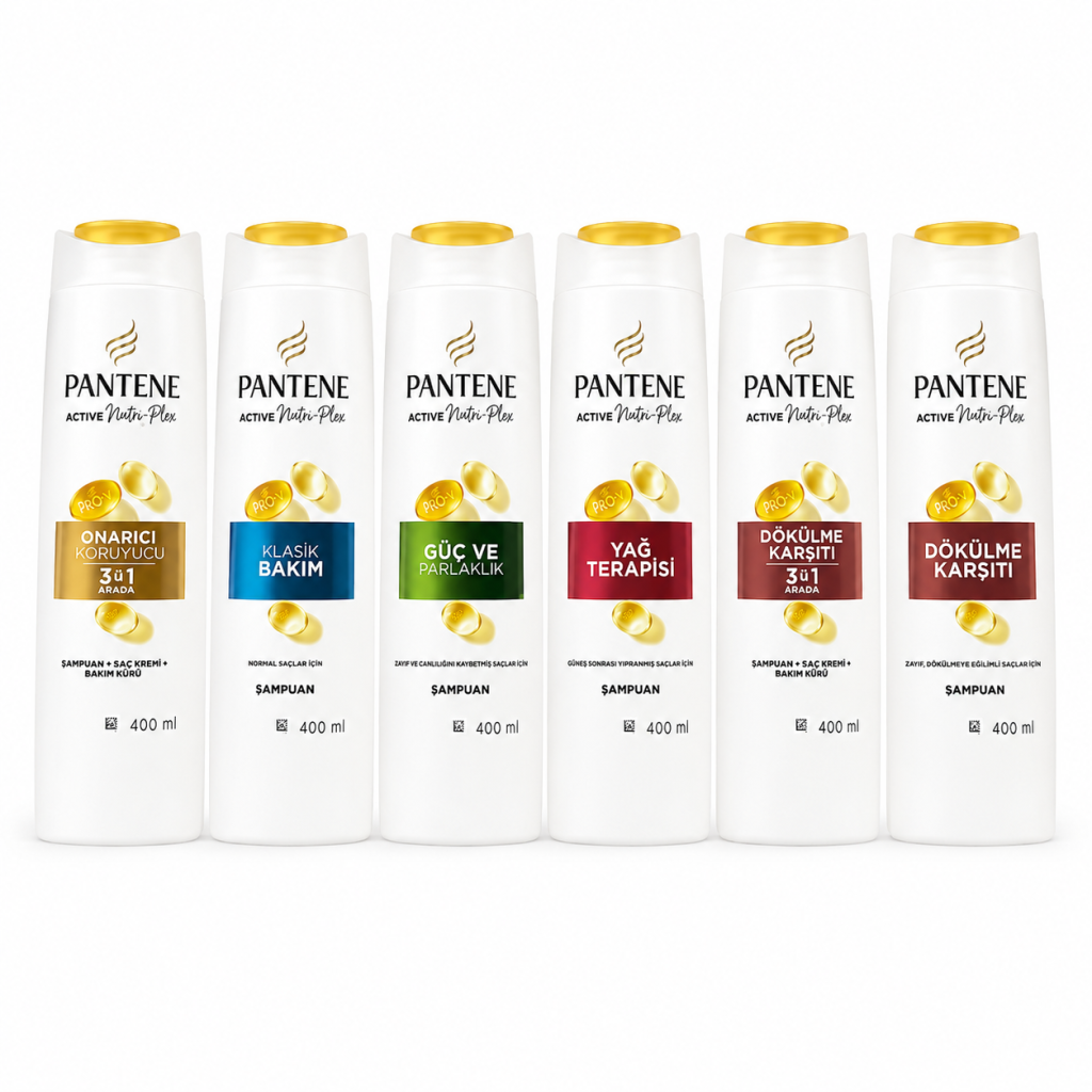 شامپو تخصصی پنتن pantene حجم 400 میل در مدل های متنوع