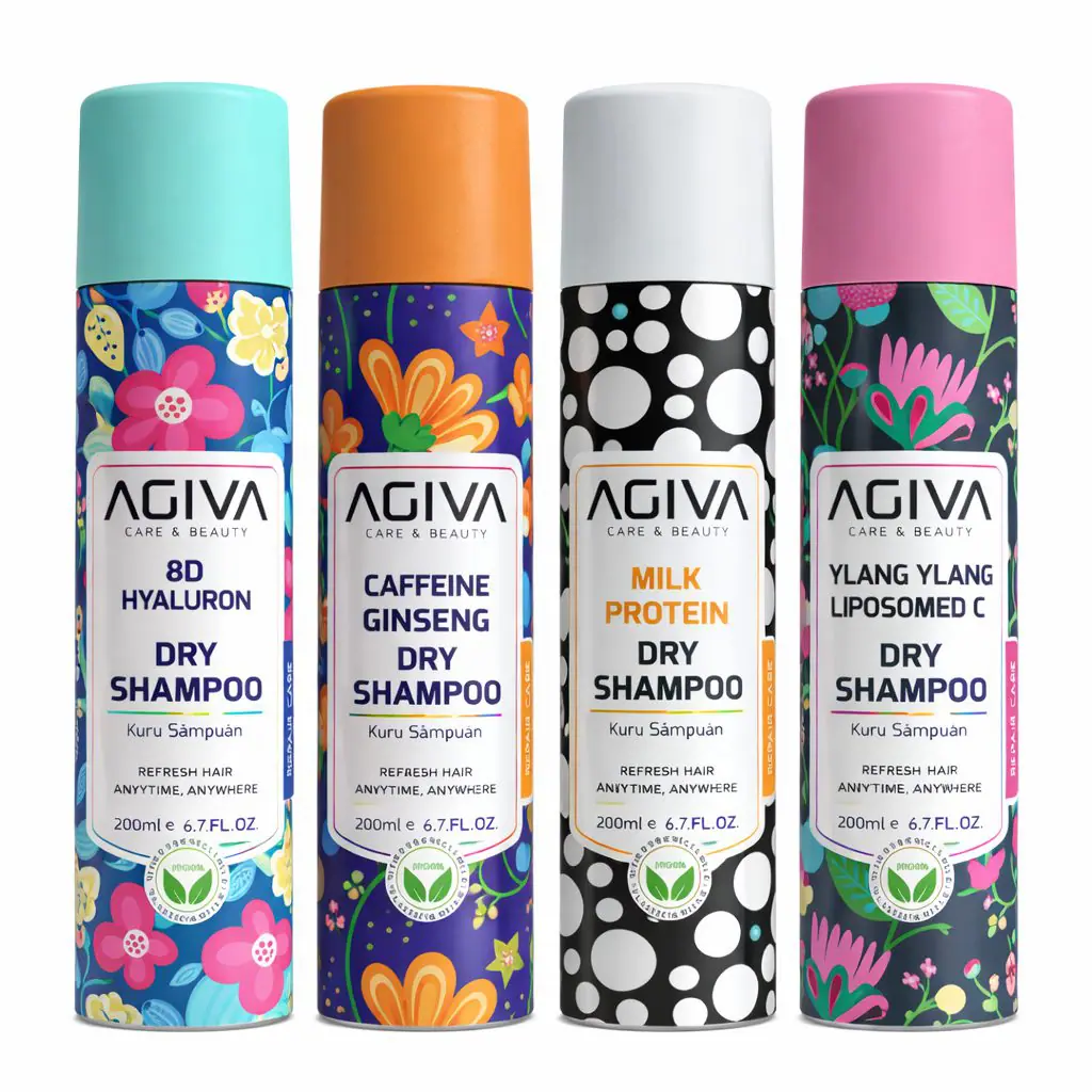 شامپو خشک آگیوا Agiva  مدل agiva dry shampoo  حجم 200 میل