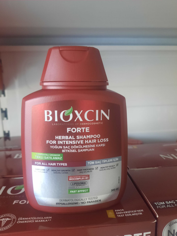 شامپو ضد ریزش تخصصی فورتForte (قرمز) بیوکسین bioxcin حجم 300 میل